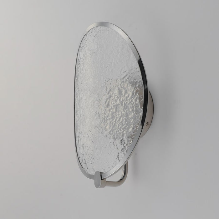 ET2 Lighting Moonscapes 1 Light Wall Sconce, Polished Chrome