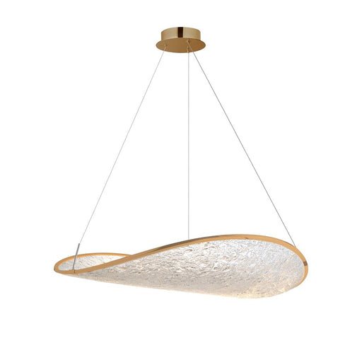 ET2 Lighting Moonscapes 1Lt 23.5" Single Pendant, Brushed Champagne - E24971-BCN