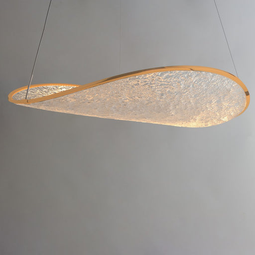 ET2 Lighting Moonscapes 1Lt 23.5" Single Pendant, Brushed Champagne