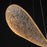 ET2 Lighting Moonscapes 1Lt 23.5" Single Pendant, Brushed Champagne