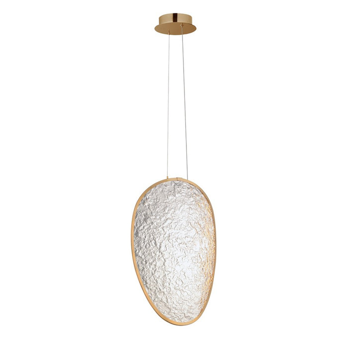 ET2 Lighting Moonscapes 1Lt 13.5" Single Pendant, Brushed Champagne - E24972-BCN