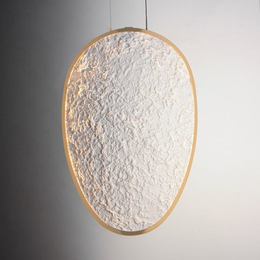 ET2 Lighting Moonscapes 1Lt 13.5" Single Pendant, Brushed Champagne