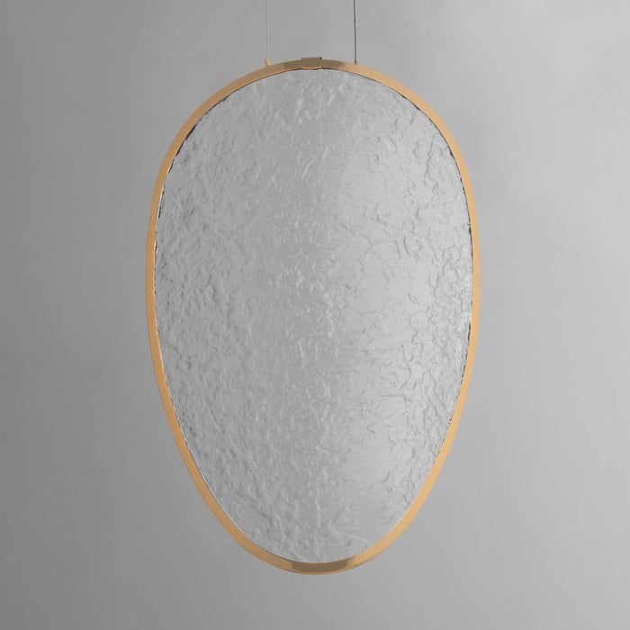 ET2 Lighting Moonscapes 1Lt 13.5" Single Pendant, Brushed Champagne