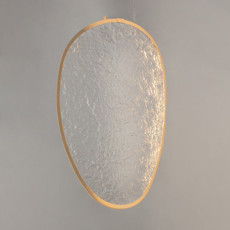 ET2 Lighting Moonscapes 1Lt 13.5" Single Pendant, Brushed Champagne