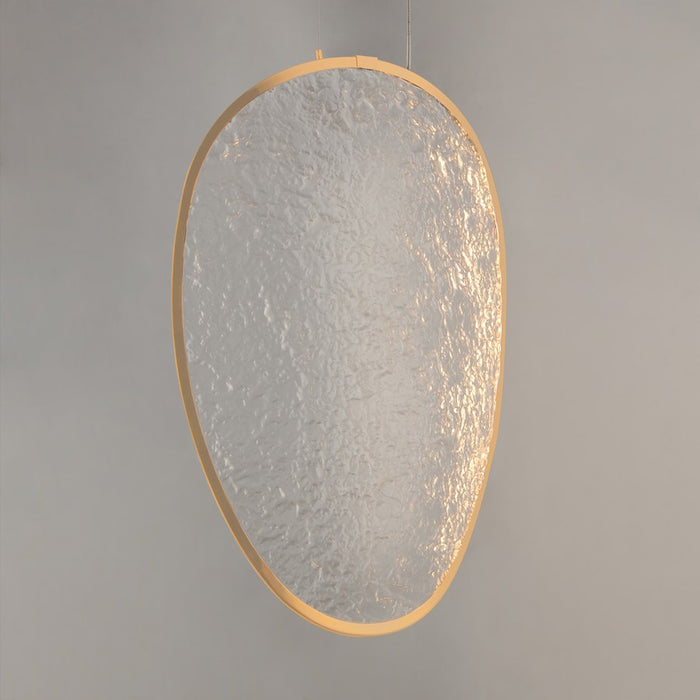 ET2 Lighting Moonscapes 1Lt 13.5" Single Pendant, Brushed Champagne