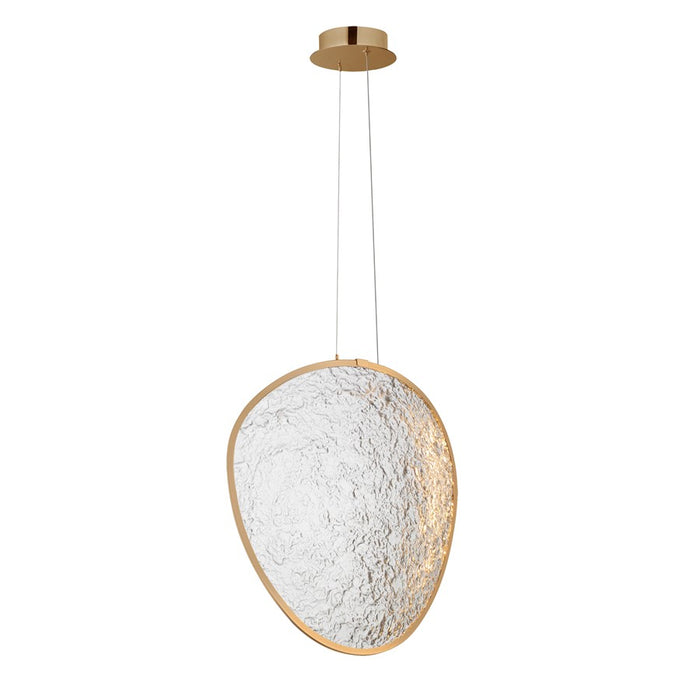 ET2 Lighting Moonscapes 1Lt 16" Single Pendant, Brushed Champagne - E24973-BCN
