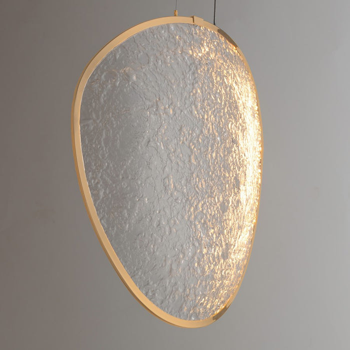 ET2 Lighting Moonscapes 1Lt 16" Single Pendant, Brushed Champagne