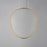 ET2 Lighting Moonscapes 1Lt 16" Single Pendant, Brushed Champagne