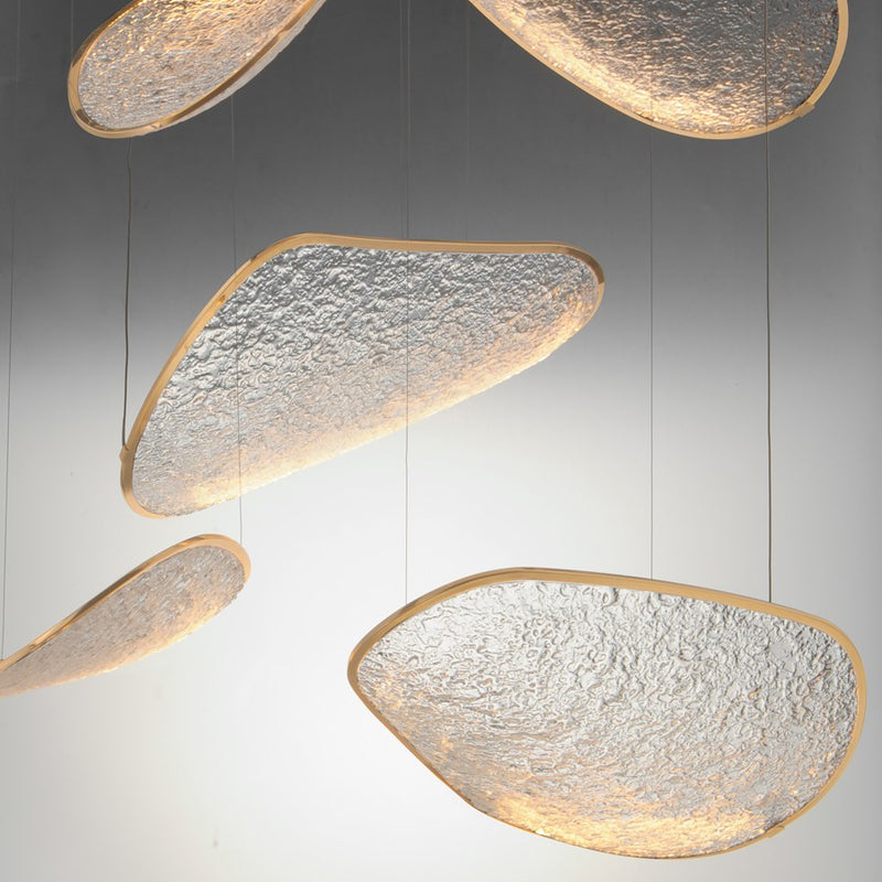 ET2 Lighting Moonscapes 5Lt Multi-Light Pendant, Brushed Champagne
