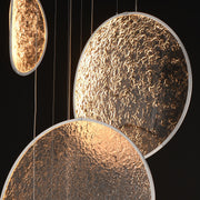 ET2 Moonscapes 27in 5-Light LED Pendant | Modern Polished Chrome and Acrylic | Dining Room & Foyer | 26.75 x 21 x 55.75 in | Model E24976-PC