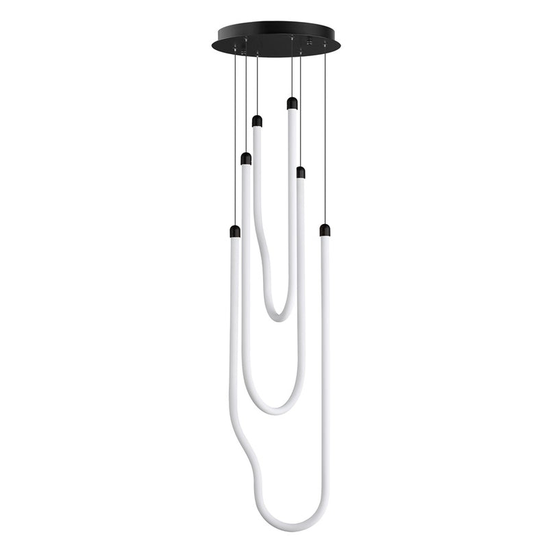 ET2 Lighting Soleil 3-Light LED Pendant, Black