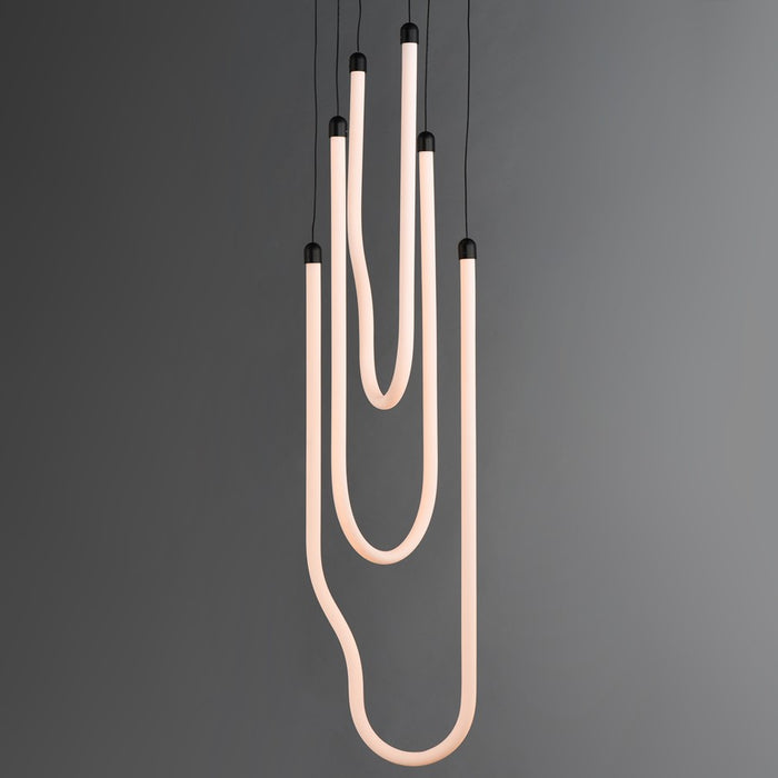 ET2 Lighting Soleil 3-Light LED Pendant, Black