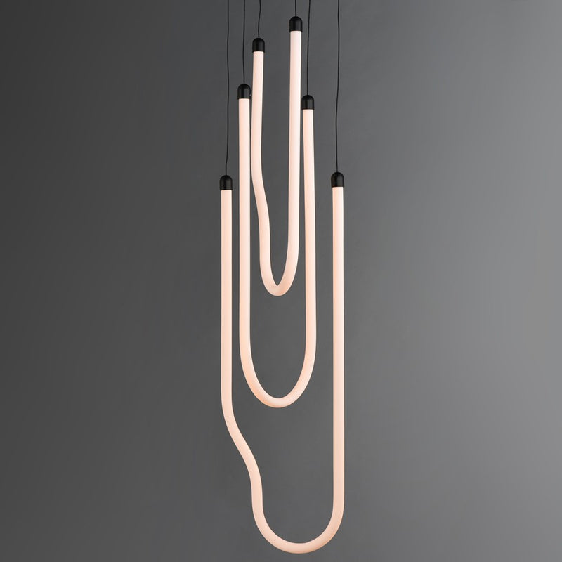 ET2 Lighting Soleil 3-Light LED Pendant, Black