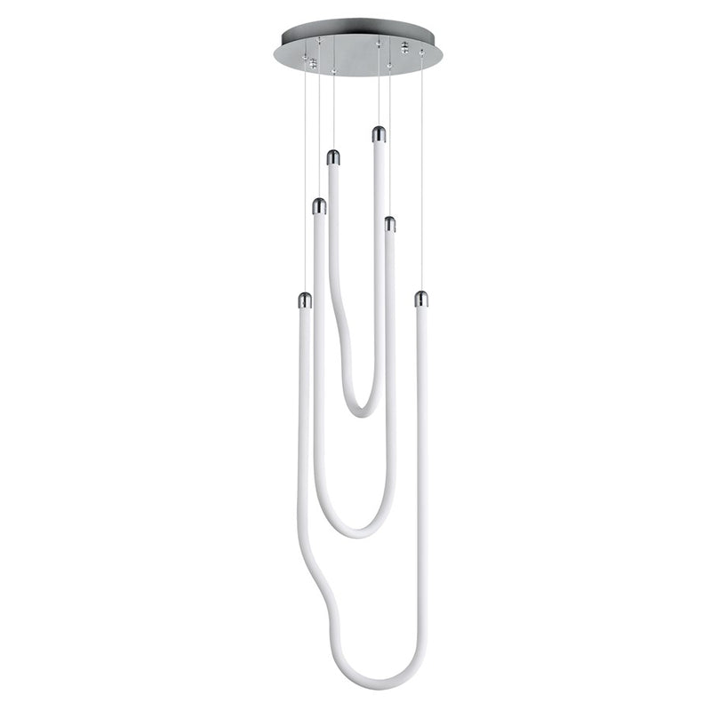 ET2 Lighting Soleil 3-Light LED Pendant, Polished Chrome