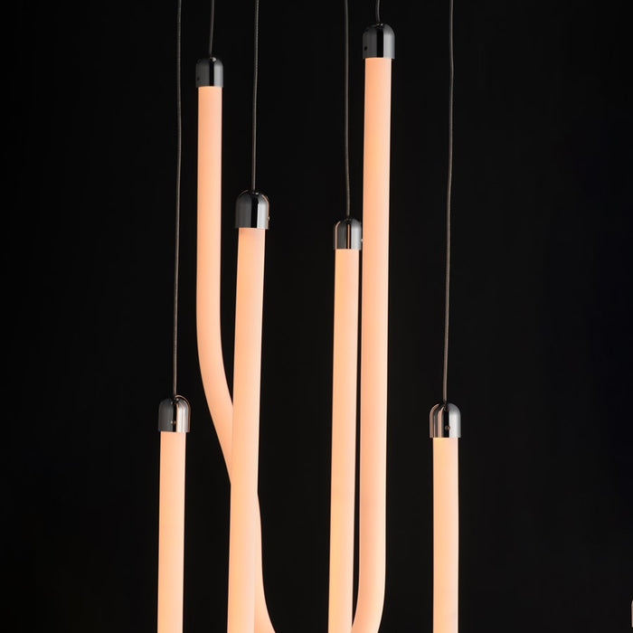 ET2 Lighting Soleil 3-Light LED Pendant, Polished Chrome