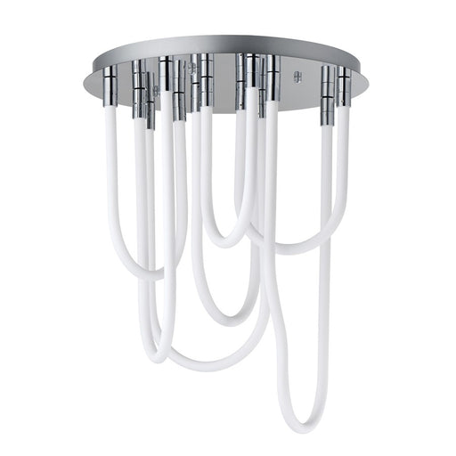 ET2 Lighting Soleil 7-Light LED RD Flush Mount, Polished Chrome - E24987-PC