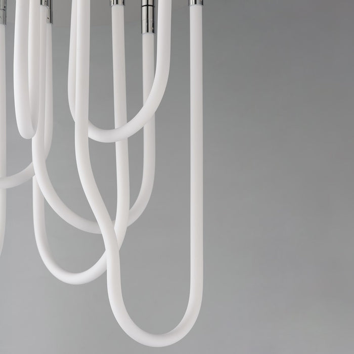 ET2 Lighting Soleil 7-Light LED RD Flush Mount, Polished Chrome