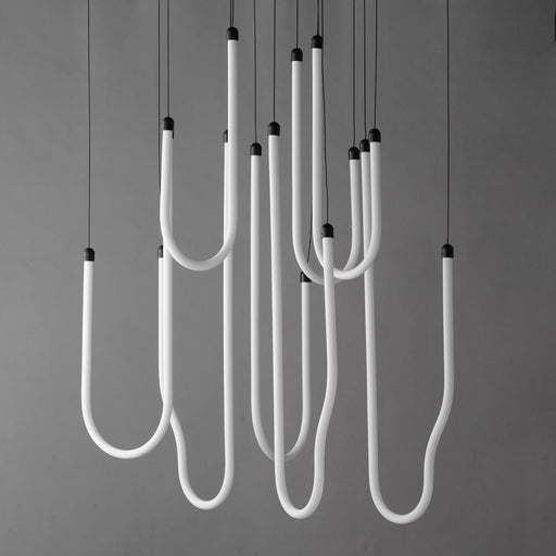 ET2 Lighting Soleil 8-Light LED Pendant, Black