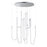 ET2 Lighting Soleil 8-Light LED Pendant, Polished Chrome - E24988-PC