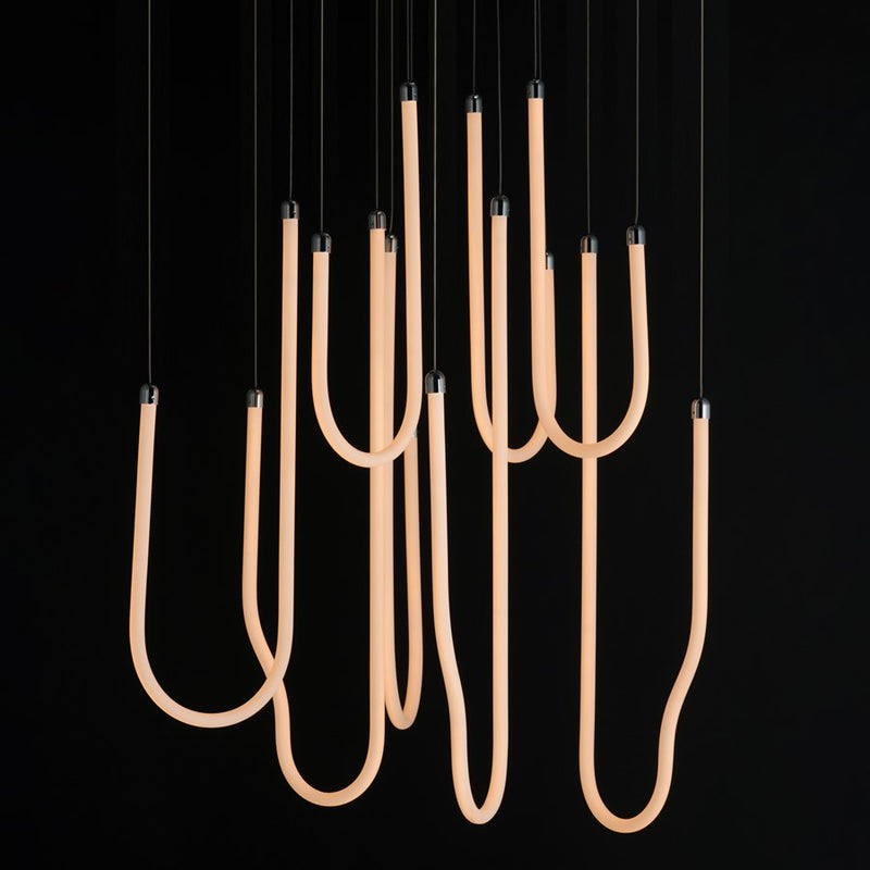 ET2 Lighting Soleil 8-Light LED Pendant, Polished Chrome