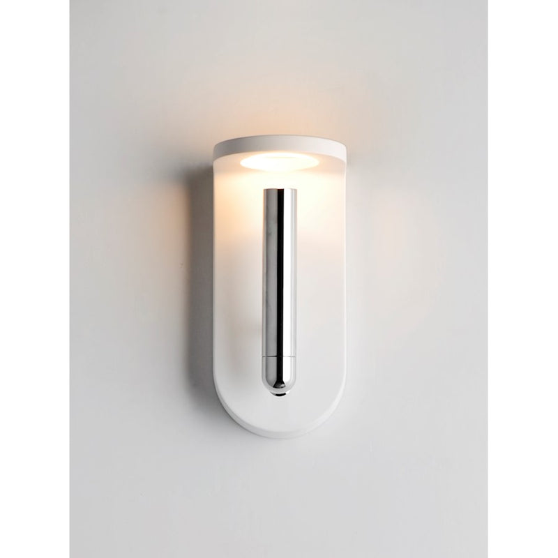 ET2 Lighting Beacon LED 1-Light Wall Sconce, White/Polished Chrome