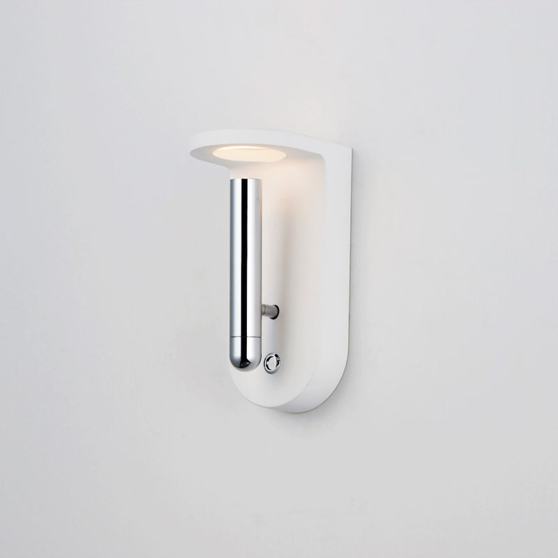 ET2 Lighting Beacon LED 1-Light Wall Sconce, White/Polished Chrome