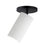 ET2 Lighting Pleat 1 Light Adjustable Flush/Wall Mount, White/Black