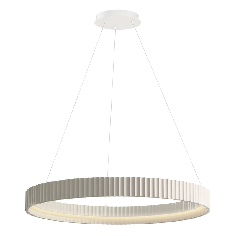 ET2 Lighting Souffle 1 Light 33" Ring Pendant, Chaulk White