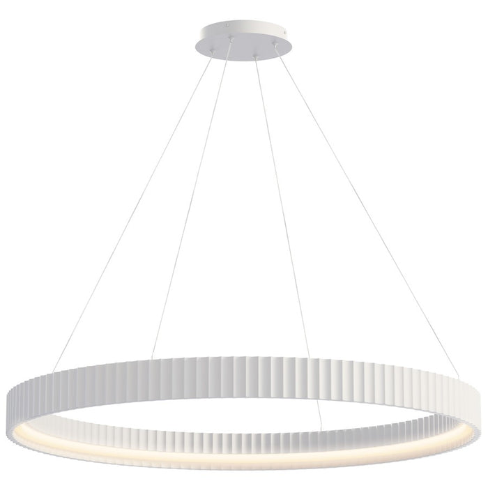 ET2 Lighting Souffle 1 Light 41" Ring Pendant, Chaulk White - E25056-CHK