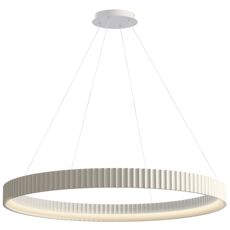 ET2 Lighting Souffle 1 Light 41" Ring Pendant, Chaulk White