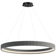 ET2 Lighting Souffle 1 Light 41" Ring Pendant, Gray - E25056-GY