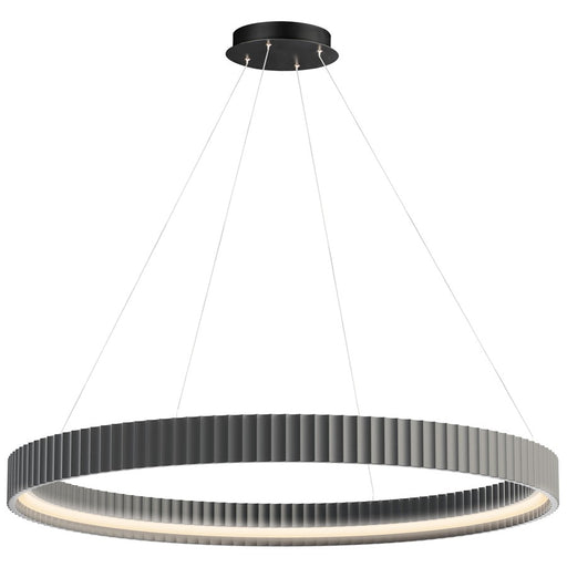 ET2 Lighting Souffle 1 Light 41" Ring Pendant, Gray - E25056-GY
