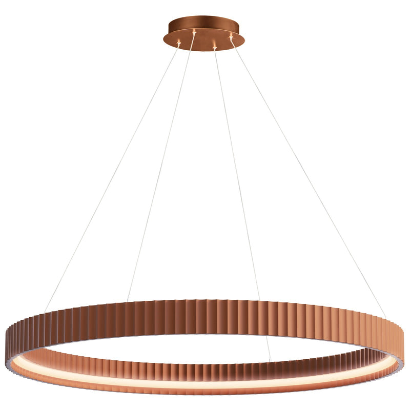 ET2 Lighting Souffle 1 Light 41" Ring Pendant, Terra Cotta