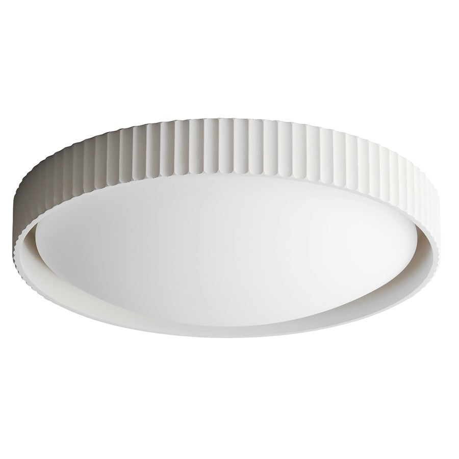 ET2 Lighting Souffle 1 Light Flush Mount, Chaulk White - E25059-CHK