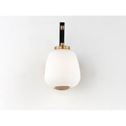 ET2 Lighting Soji LED 1-Light 9" Wall Sconce, Black/Gold