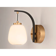 ET2 Lighting Soji LED 1-Light 9" Wall Sconce, Black/Gold
