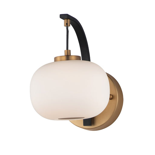 ET2 Lighting Soji LED 1-Light Wall Sconce, Black/Gold