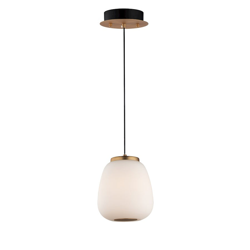 ET2 Lighting Soji LED 2-Light 5W Pendant, Black/Gold