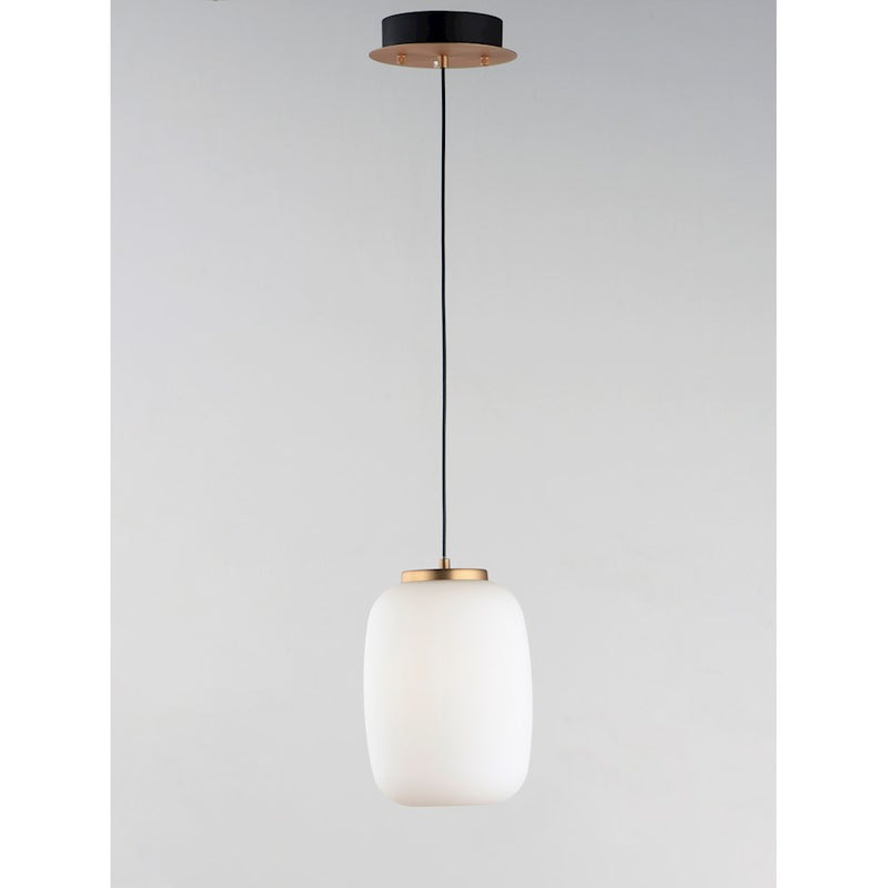 ET2 Lighting Soji LED 2-Light 7" Pendant, Black/Gold