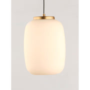ET2 Lighting Soji LED 2-Light 7" Pendant, Black/Gold