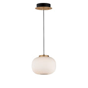 ET2 Lighting Soji LED 2-Light 9" Pendant, Black/Gold