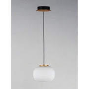 ET2 Lighting Soji LED 2-Light 9" Pendant, Black/Gold