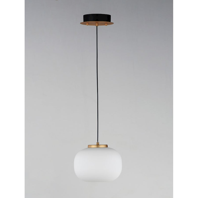 ET2 Lighting Soji LED 2-Light 9" Pendant, Black/Gold