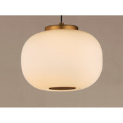 ET2 Lighting Soji LED 2-Light 9" Pendant, Black/Gold