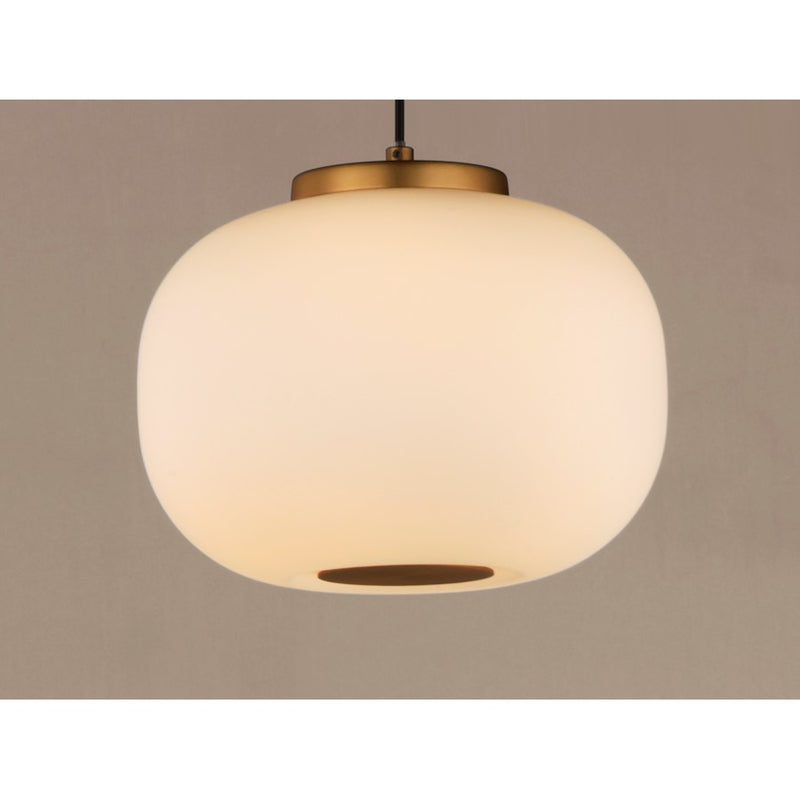 ET2 Lighting Soji LED 2-Light 9" Pendant, Black/Gold
