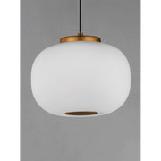 ET2 Lighting Soji LED 2-Light 9" Pendant, Black/Gold