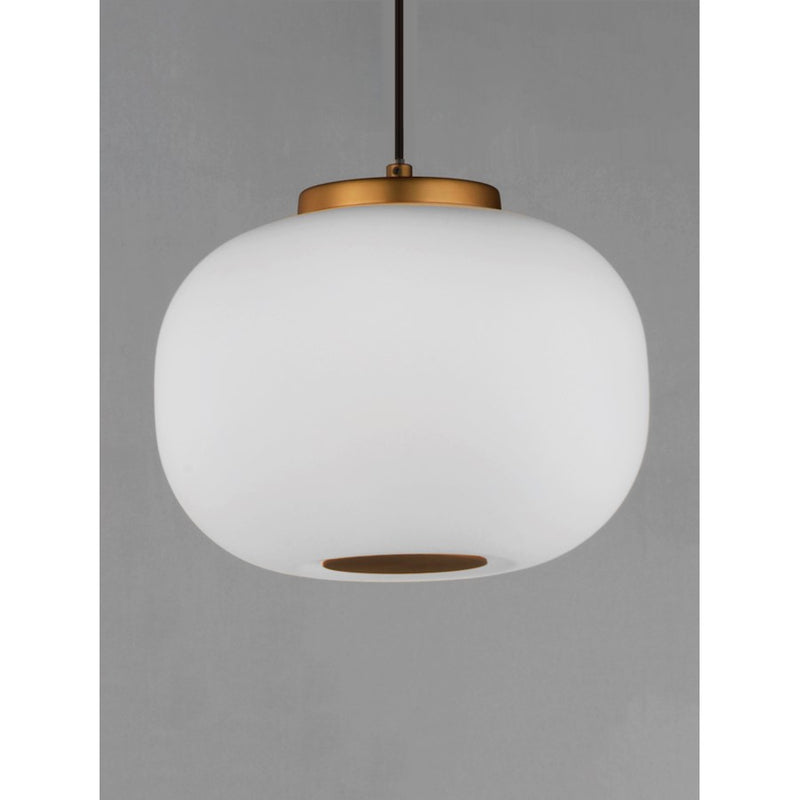 ET2 Lighting Soji LED 2-Light 9" Pendant, Black/Gold