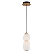 ET2 Lighting Soji Small LED 1-Light Pendant, Black/Gold