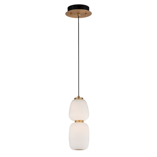 ET2 Lighting Soji Small LED 1-Light Pendant, Black/Gold