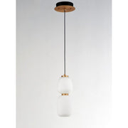 ET2 Lighting Soji Small LED 1-Light Pendant, Black/Gold